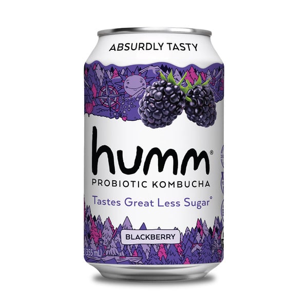 Humm Kombucha Blackberry, Probiotic Kombucha hero