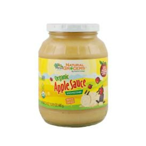 Pasta Sauce Natural Grocers Organic Apple Sauce Jar hero