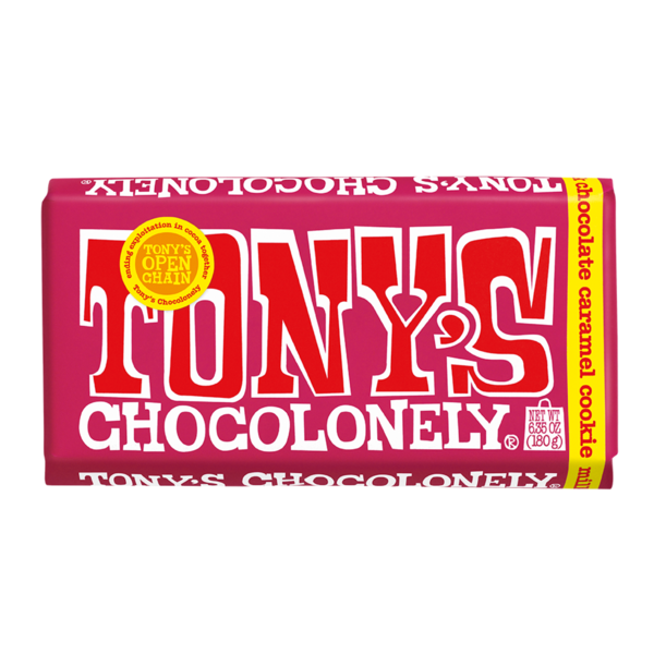 Cookies & Cakes Tony's Chocolonely Milk Caramel Cookie hero