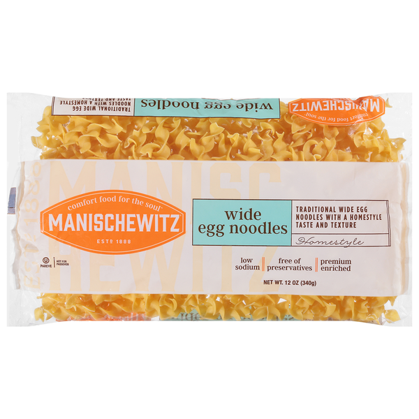 Dry Pasta Manischewitz Egg Noodles, Homestyle, Wide hero