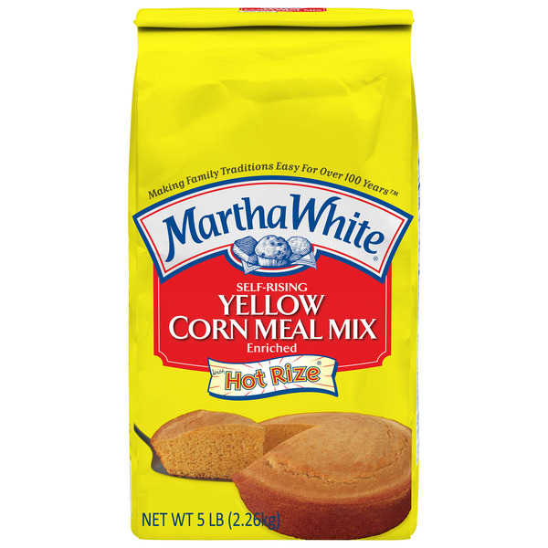 Baking Ingredients Martha White Self Rising Yellow Corn Meal Mix With Hot Rize hero