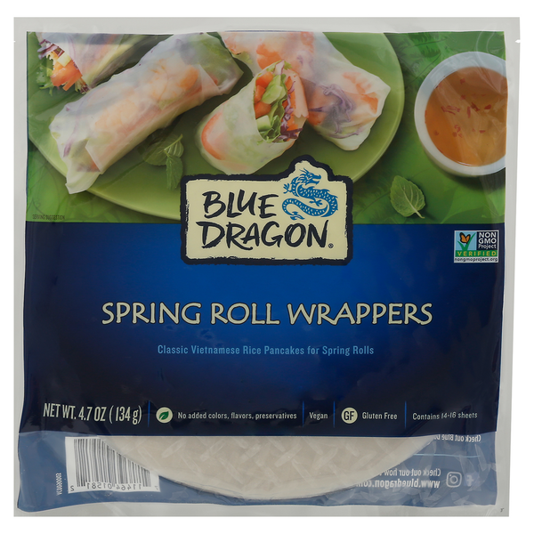 Asian Foods Blue Dragon Spring Roll Wrappers hero