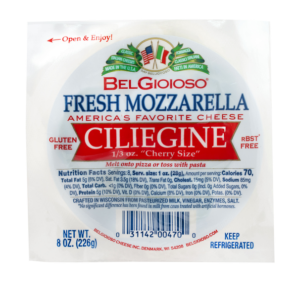 Packaged Cheese BelGioioso Fresh Mozzarella Cheese, Ciliegine hero