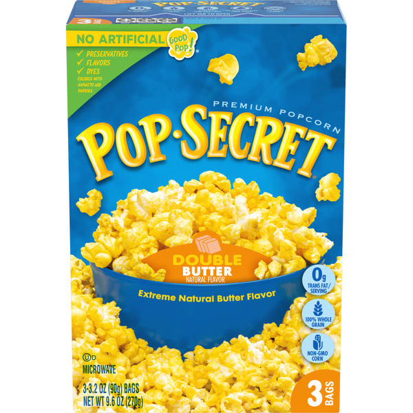 Popcorn & Jerky Pop Secret Double Butter Microwave Popcorn hero