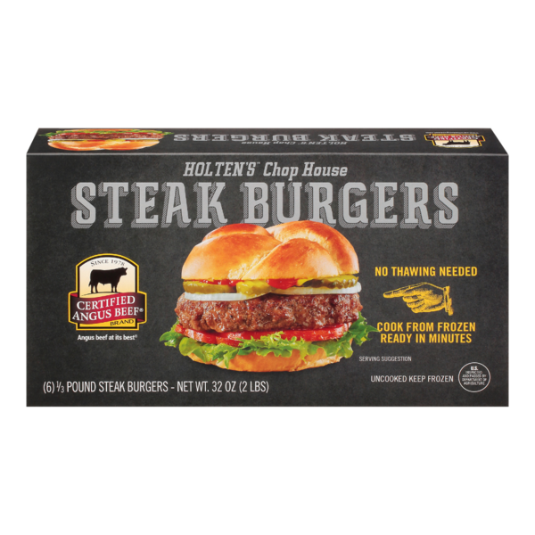 Prepared Meals Holten's Chop House Steak Burgers Certified Angus Beef hero