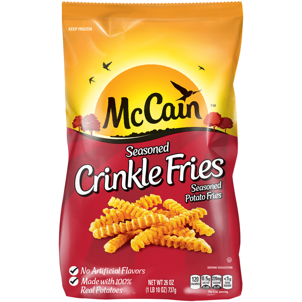 Frozen Appetizers & Sides Mccain Frozen fries and potatoes hero