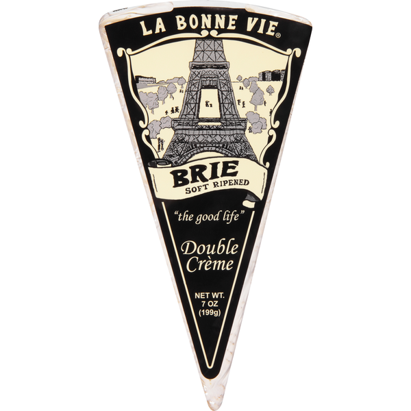 Specialty Cheeses La Bonne Vie Cheese, Brie, Double Creme, Soft-Ripened hero