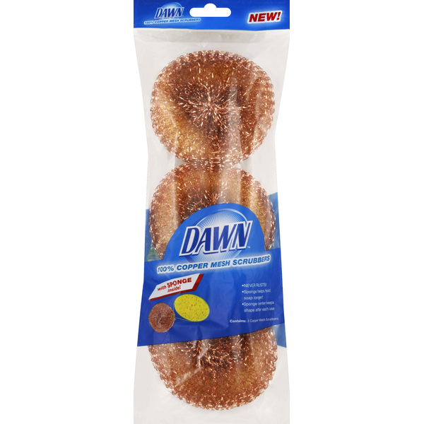 Cleaning Products Dawn Scrubbers, 100% Copper Mesh hero