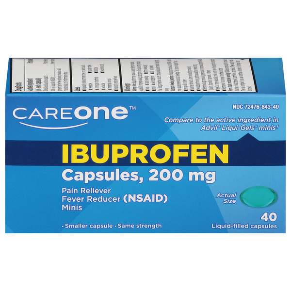 Muscles, Joints & Pain Relief CareOne Ibuprofen Mini Softgel Capsules 200mg hero