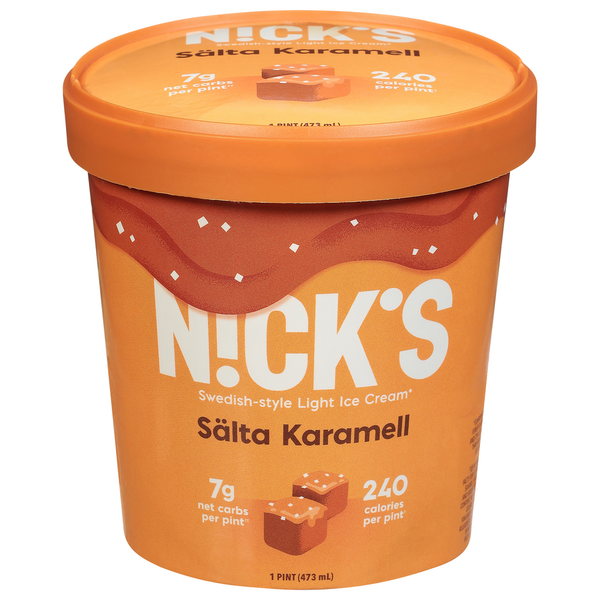 Ice Cream & Ice N!ck's Ice Cream, Light, Salta Karamell, Swedish-Style hero