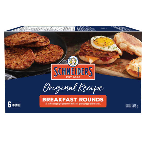 Schneiders Original Recipe Breakfast Sausage Rounds hero