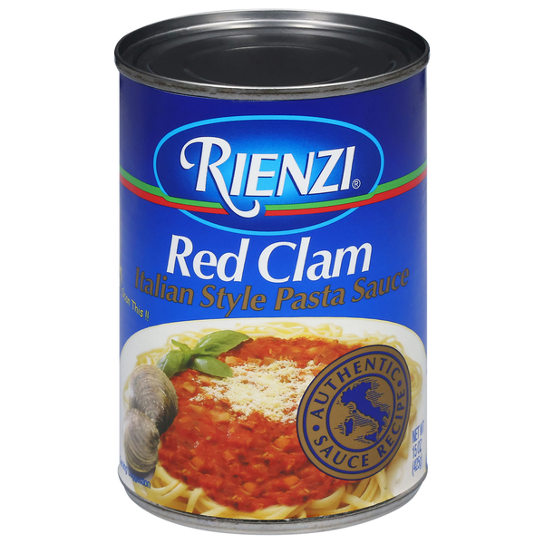 Canned Meat & Seafood Rienzi Pasta Sauce, Italian Style, Red Clam hero