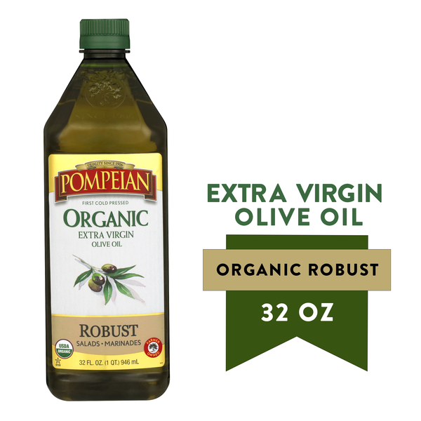 Oils & Vinegars Pompeian Organic Robust Extra Virgin Olive Oil hero