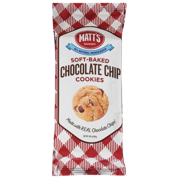 Packaged Cookies Matt's Bakery Cookies, Chocolate Chip, Soft-Baked hero