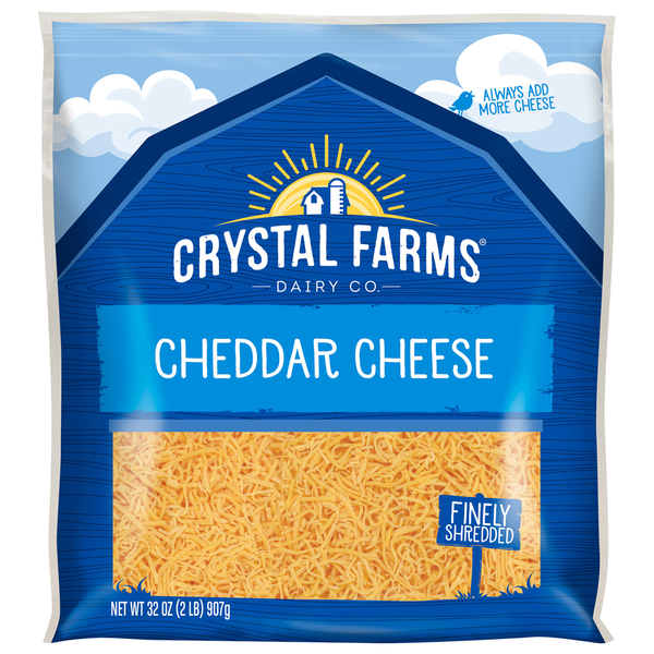 Packaged Cheese Crystal Farms Cheese, Cheddar hero