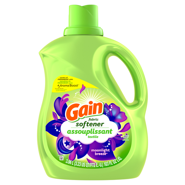 Laundry Gain Fabric Softner, Moonlight Breeze, 103 fl oz, 120 Loads, HE Compatible hero