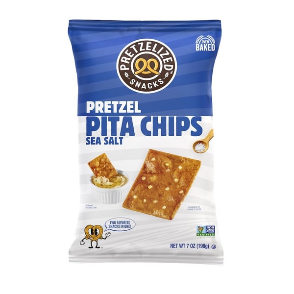 Pretzelized Sea Salt Pretzel Pita Chips hero