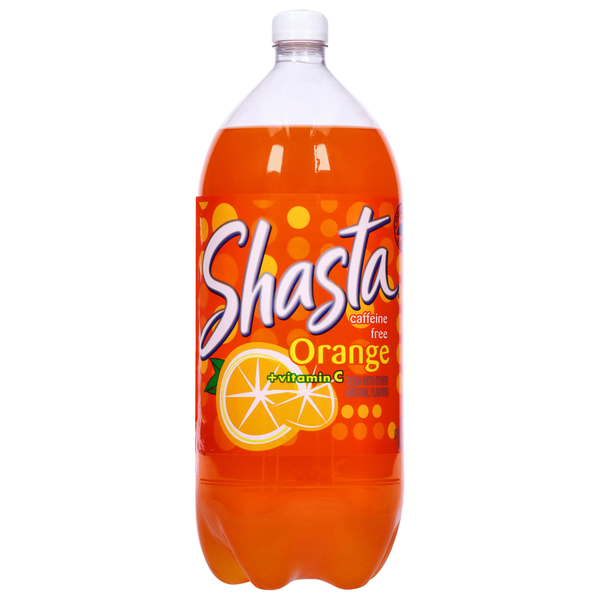 Soft Drinks Shasta Soda, Caffeine Free, + Vitamin C, Orange hero