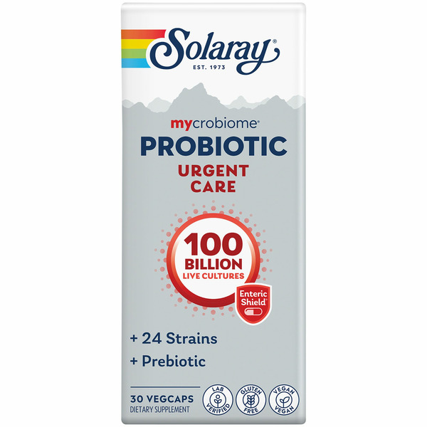 Probiotics Solaray Probiotic, Urgent Care, Enteric VegCaps hero