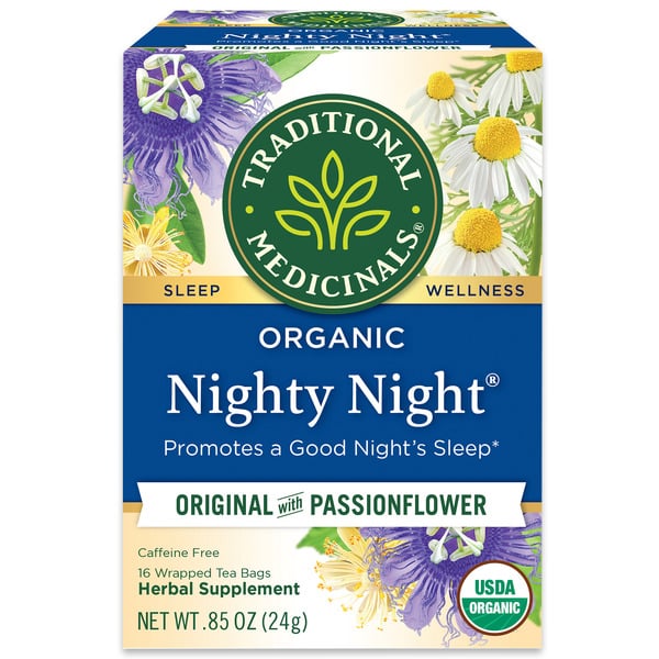 Tea Traditional Medicinals Organic Nighty Night, Caffeine Free Herbal Tea hero