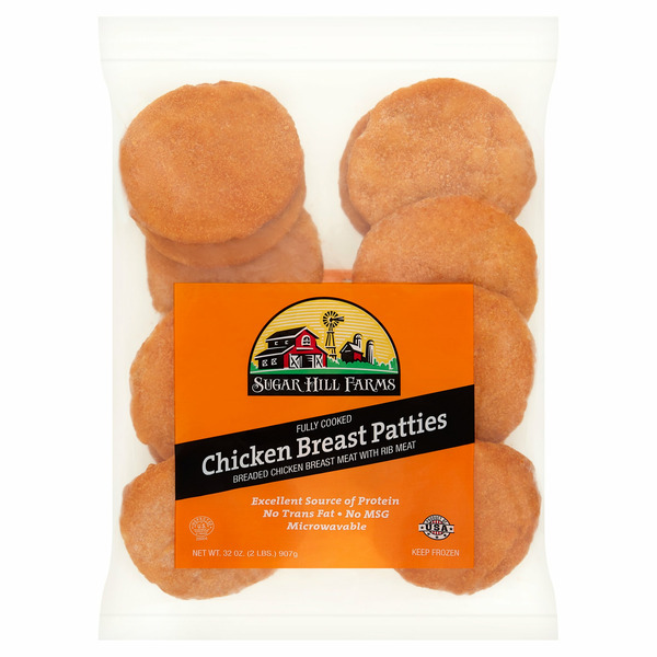 Packaged Poultry Sugar Hill Farms Chicken Breast Patties hero