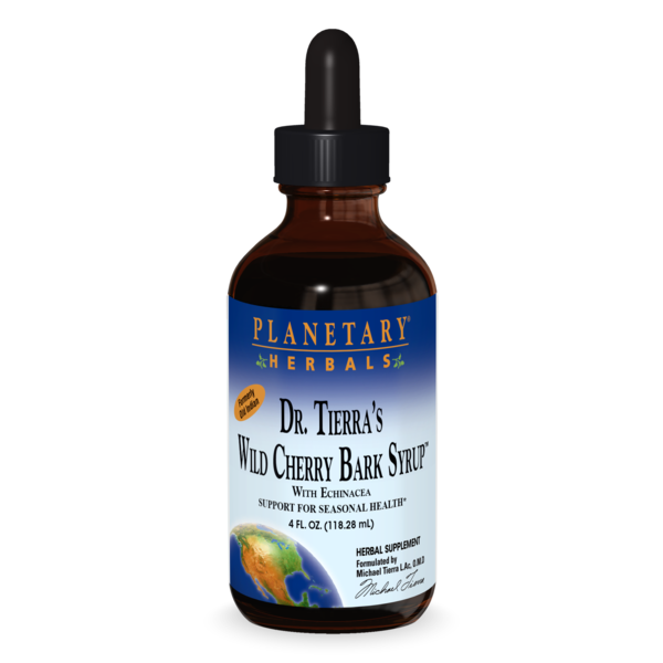 Cold, Flu & Allergy Planetary Herbals Dr. Tierra's Wild Cherry Bark Syrup with Echinacea hero