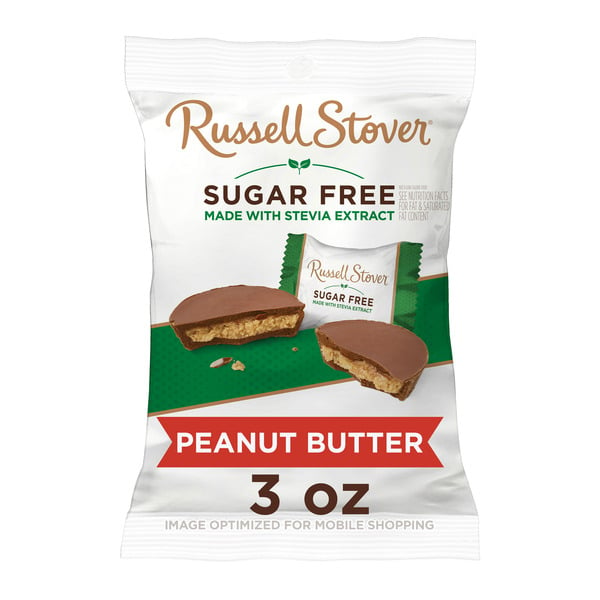 Candy, Chocolate & Gum Russell Stover Sugar Free Peanut Butter Cup Chocolate Candy hero