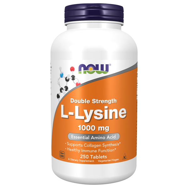 Dietary Supplements NOW L Lysine, Double Strength 1000 mg hero