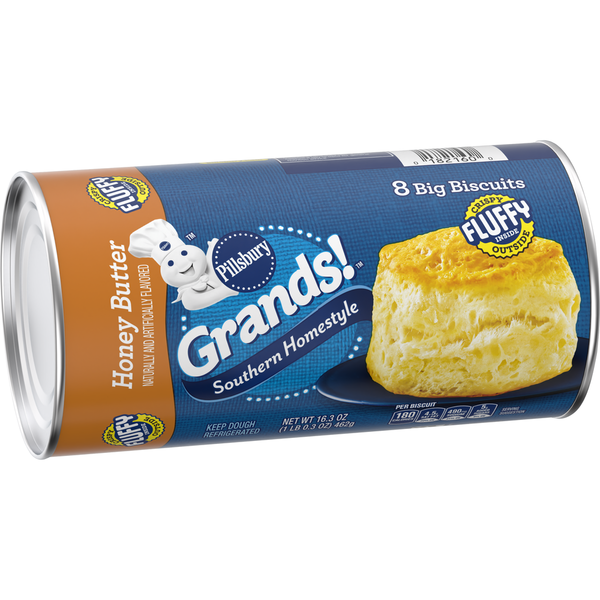 Doughs, Gelatins & Bake Mixes Pillsbury Grands!  Southern Homestyle Biscuits, Honey Butter hero