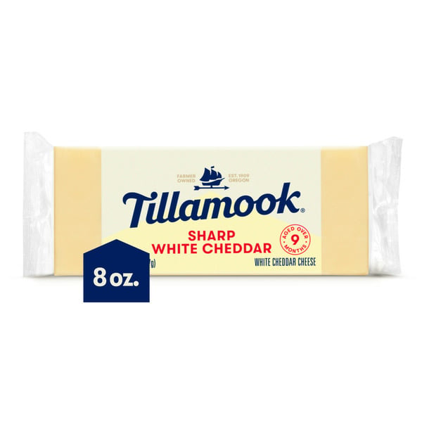 Packaged Cheese Tillamook Sharp White Cheddar Cheese hero