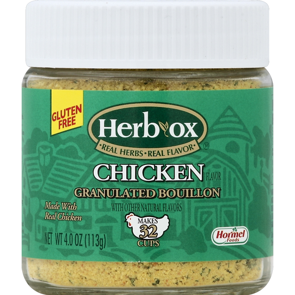 Soup, Broth & Bouillon Hormel Foods HERB-OX Bouillon, Granulated, Chicken Flavor hero