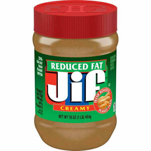 Spreads, Jam & Jelly Jif Reduced Fat Creamy Peanut Butter Spread hero