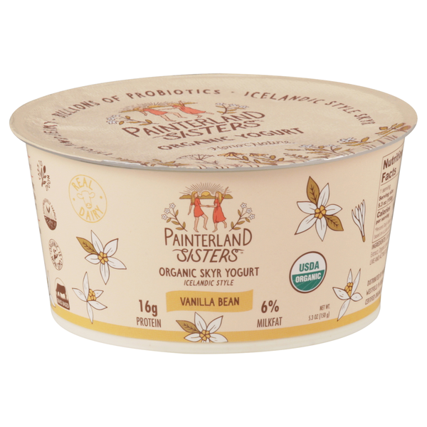 Yogurt Painterland Sisters Yogurt, Organic, Skyr, Vanilla Bean, Icelandic Style hero