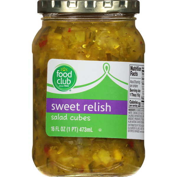 Prepared Soups & Salads Food Club Sweet Relish, Salad Cubes hero