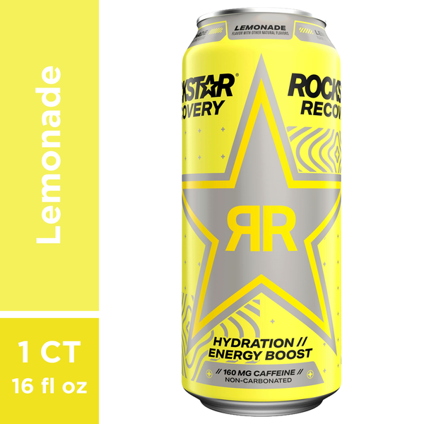 Energy & Sports Drinks Rockstar Recovery, Lemonade hero