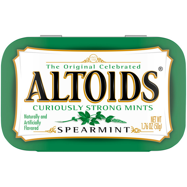 Mint & Gum Altoids Spearmint Sugar Free Breath Mints Single Pack hero