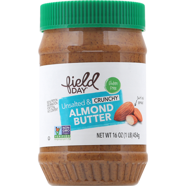 Nut Butters & Fruit Spreads FIELD DAY Almond Butter, Unsalted & Crunchy hero