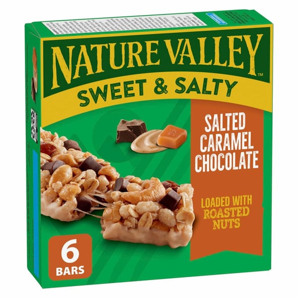 Nature Valley Salted Caramel & Chocolate Sweet & Salty Granola Bars ...