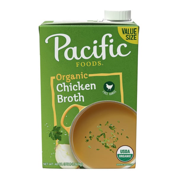 Pacific Foods Organic Free Range Chicken Broth hero