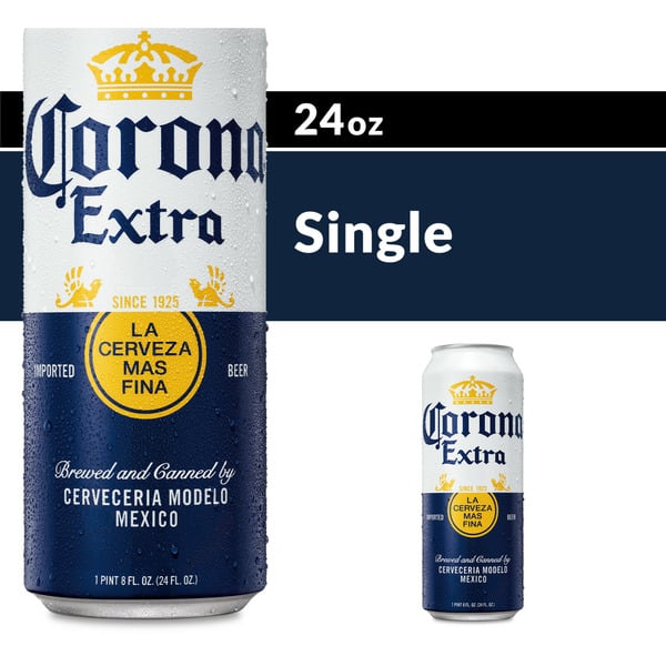 Big Brewery Lager Corona Extra Mexican Lager Import Beer Can hero