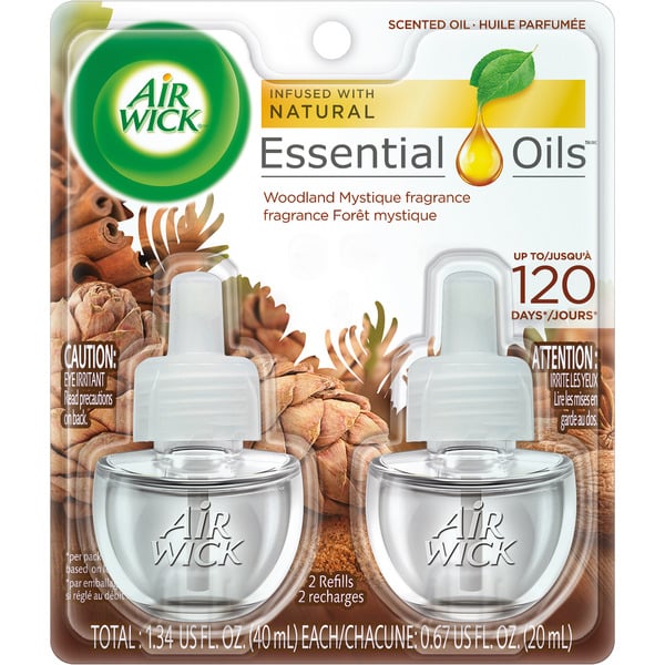 Air Fresheners & Candles Air Wick® Plug in Scented Oil Refill, 2 ct, Sandalwood, Air Freshener, Essential Oils hero