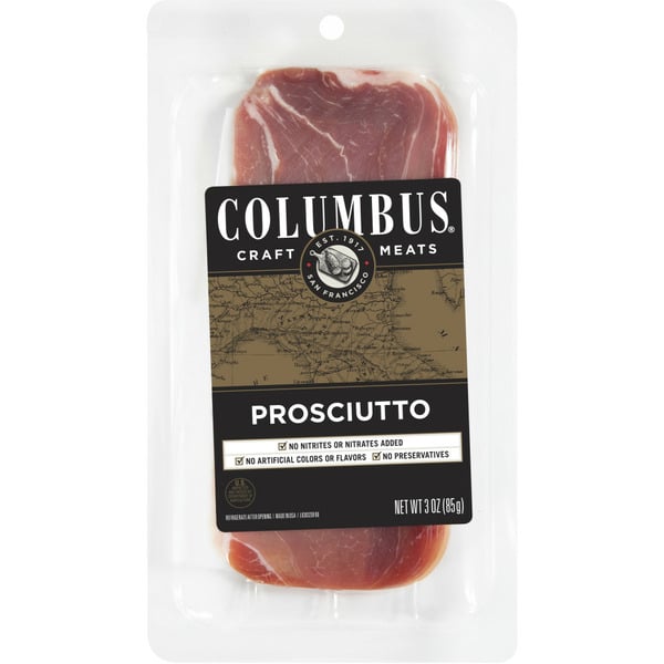 Packaged Meat Columbus Sliced Prosciutto hero