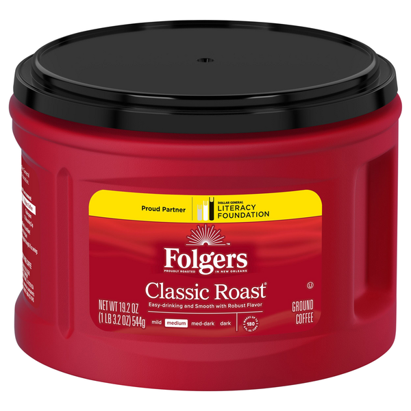 Folgers Coffee, Ground, Medium, Classic Roast hero