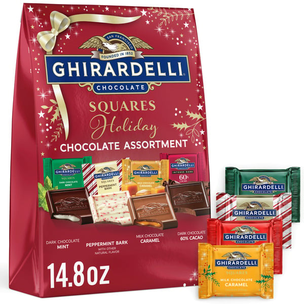 Candy & Chocolate Ghirardelli Holiday Chocolate Assortment Squares hero