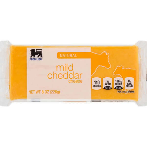 Packaged Cheese Food Lion Natural Mild Cheddar Cheese hero