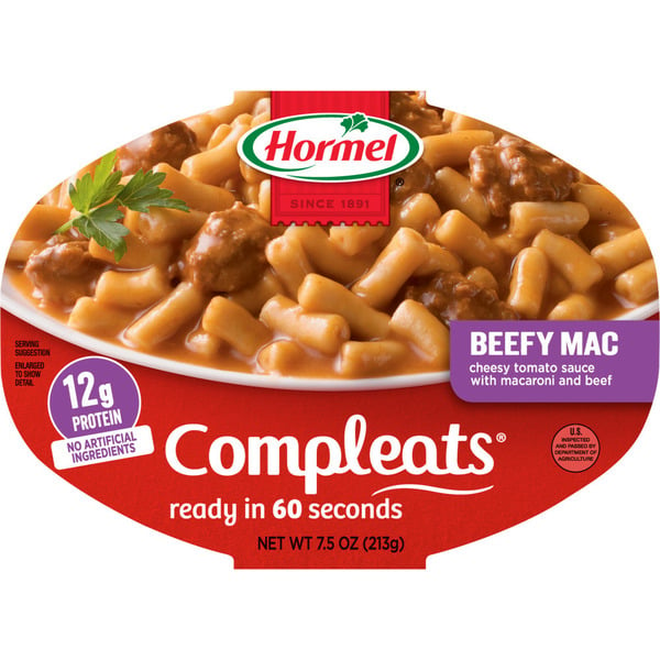 Instant Foods Hormel Beefy Mac hero