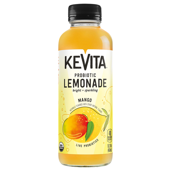 KeVita Lemonade, Mango, Probiotic hero