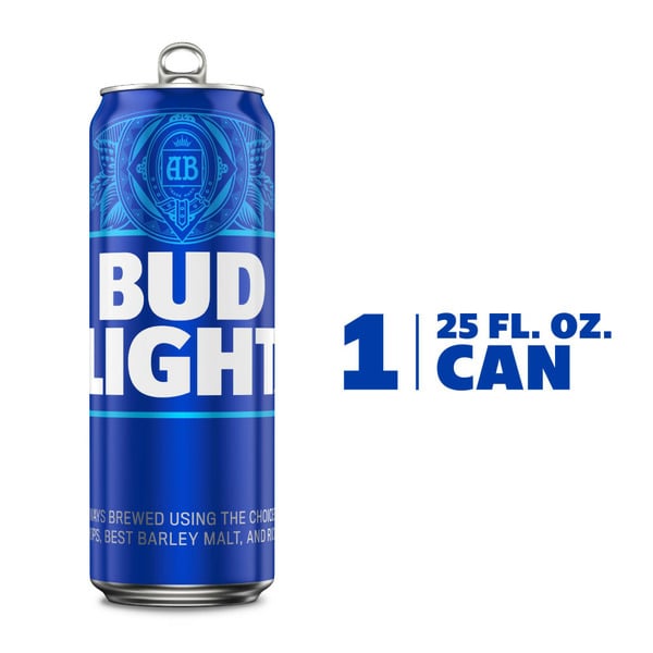 Domestic Bud Light Lager Beer Can hero