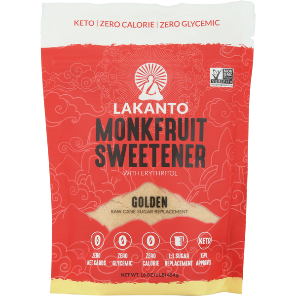 Bulk Sugar & Sweeteners Lakanto Monk Fruit Sweetener with Erythritol, Golden hero