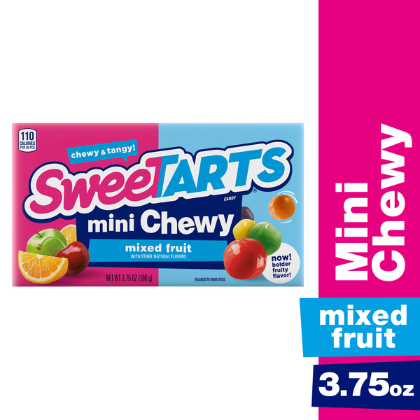 Candy, Chocolate & Gum SweeTARTS Candy, Mixed Fruit, Chewy, Mini hero